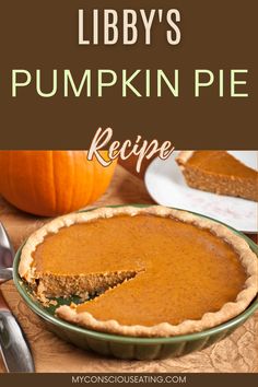 Perfectly spiced pumpkin pie Amish Pumpkin Pie Recipe, Libby's Pumpkin Pie, Easy Pumpkin Pie Recipe, Libbys Pumpkin Pie, Pie Spice Recipe, Pumpkin Pie Recipe Easy, Pie Filling Recipes, Pumpkin Pie Mix, Easy Pumpkin Pie