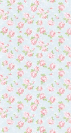 a blue background with pink flowers and green leaves on the bottom right corner is an image of roses in pastel shades