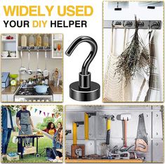 a collage of photos showing various kitchen items