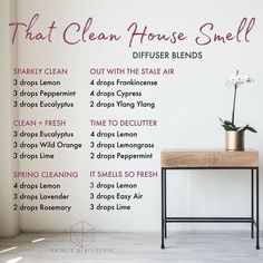 Nothing better than a fresh, clean smelling house right. . Or I should re-word that nothing worse than a smelly, stale stinky room or… Clean House Smell, Essential Oil Diffuser Blends Recipes, Essential Oil Diffuser Recipes, Oil Diffuser Recipes, Essential Oil Blends Recipes, Essential Oil Mixes, Living Essentials Oils, Diffuser Recipes, Essential Oil Diffuser Blends