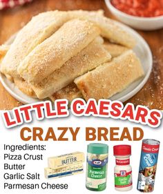 the flyer for little caesars's crazy bread