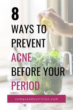 Acne before your period is definitely common, but that does not mean it is normal or something you need to struggle with every month. Our skin is like a window as to what is going on internally. It’s important to understand the root cause of why is this presenting? Click for 8 ways to prevent acne before your period. #pmssymptoms #pmsremedies #hormonalacne #hormonalacneremedies Period Pimples, Hormonal Acne Remedies, Back Acne Remedies, Blind Pimple, Pimples Under The Skin, Pimples Remedies, Prevent Pimples, How To Get Rid Of Pimples