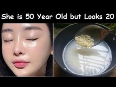 Beauty Hacks Face, Natural Face Glow, Face Treatments Skincare, How To Tighten Face Skin, For Skin Tightening, Rice Remedy For Face, Glow On Face, For Glass Skin, How To Make Glass Skin