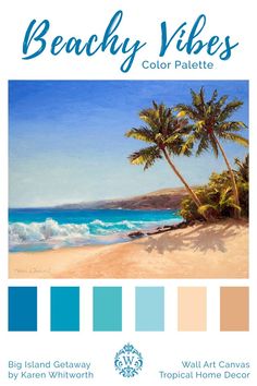 the beachy vibes color palette