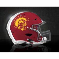 a helmet with the washington state rams on it is shown in front of a black background