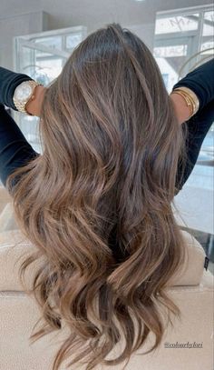 Light Brunette Hair, Brunette Balayage Hair, Long Hair Color, Highlights Brown Hair