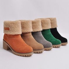 Women's Slippers, House Shoes, Fur Slides & Boots Online - Slippersin.com Boots With Jeans, Casual Winter Boots, Ankle Boots With Jeans, Camel Boots, Womens Black Booties, Fall Booties, Faux Suede Boots, Ankle Shoes, Winter Ankle Boots