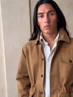 Behold: a classic field jacket, finished with a special wash process that adds softness and dimensional color, a technique that enhances it's vintage inspired styling.  True to its heritage, this modern version of a vintage classic has a special, pri Cherokee Jack, Dimensional Color, Concept Clothing, Hair Brown, Chore Jacket, Field Jacket, Horse Hair, Brown Hair, Banana Republic