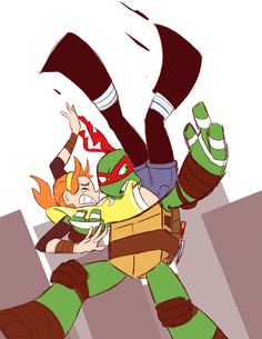 Raph saving April~ who needs to wait for April to be saved by another turtle in the show when I can just draw it!! >:D To Wait, Teenage Mutant, User Profile, Call Me, I Can, Deviantart, Tumblr