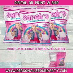 Fruit snack wrappers fits fruit snacks up to 0.9oz's 🗣Welcome!! Thank you for considering Personalize Our Party, LLC as the graphic designer for your event!! 🛑**PLEASE REVIEW ENTIRE ITEM DETAILS BEFORE PURCHASING & ASK ANY QUESTIONS YOU MAY HAVE. I'M NOT RESPONSIBLE FOR ANY ISSUES THAT ARISE DUE TO YOU NOT REVIEWING. ALL SALES ARE FINAL & I DO NOT ACCEPT RETURNS DUE TO THE CUSTOMIZAION OF ITEMS**🛑 🎈Our personalized fruit snack wrappers are printed on 32lbs glossy brochure paper size per 8.5x Jojo Siwa Birthday, Fruit Snack, Brochure Paper, Jojo Siwa, Fruit Snacks, Paper Size, Graphic Designer, Party Decor, Party Favors