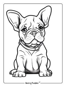 a black and white drawing of a dog