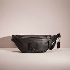 None Coach Belt Bag Men, Leather Belt Bag With Branded Hardware, Chic Black Belt Bag With Gold-tone Hardware, Leather Belt Bag With Gold-tone Hardware For On-the-go, Functional Black Belt Bag For On-the-go, Doing Better, City Street, Hands Free, Belt Bag