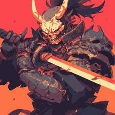 do you like this post Eastern Armor, Persona Design, Fantasy Samurai, Personas Design, Warriors Illustration, Ninja Art, Cool Pixel Art, Arte Cyberpunk