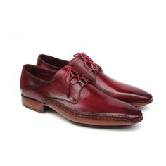 Paul Parkman Luxury Handmade Shoes Men's Handmade Shoes Ghillie Lacing Side Handsewn Dress Burgundy Oxfords (PM5243) Material: Leather Color: Burgundy Outer Sole: Leather Comes with original box and dustbag Burgundy hand-painted leather upper Antiqued natural leather sole Handsewn side detail on welt Leather wrapped laces Bordeaux lining and inner sole 022-BUR Sizes listed in US sizing View Paul Parkman SIZE GUIDE Purple Dress Shoes, Mens Dress Loafers, Hand Painted Leather, Leather Dress Shoes, Painting Leather, Purple Leather, Handmade Shoes, Green Leather, Natural Leather