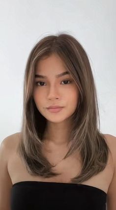 Layered Haircuts For Medium Hair, Straight Hair Cuts, Medium Length Hair Cuts, Aesthetic Hair