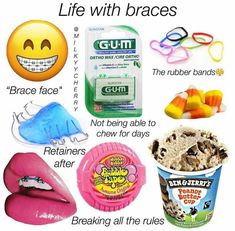 Braces Brushing Tips, Braces Essentials Kit, First Day Of Braces Tips, August Braces Colors, Braces Colours For Brown Skin, Preppy Braces Colors, Braces Tips For School, Aesthetic Braces Colors Ideas, Braces Essentials