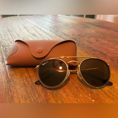 Gold With Brown Lenses Brown Gold, Ray Ban, Sunglasses Accessories, Ray Bans, Lenses, Women Accessories, Sunglasses, Gold, Women Shopping