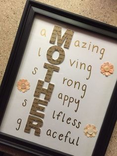 a framed sign that says nothing is wrong, and has flowers on the bottom with words below it