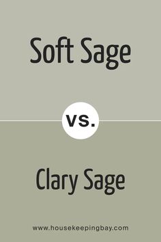 the words soft sage and clay sage are shown in two different font styles, one for each