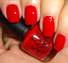 OPI The Thrill of Brazil @opiproducts #opi #rednails Opi The Thrill Of Brazil, Opi Bright Red, The Thrill Of Brazil Opi, Thrill Of Brazil Opi, Opi Thrill Of Brazil, Opi Red Nail Polish Shades, Brazil Christmas, Opi Red Nail Polish, Red Nail Polish Colors