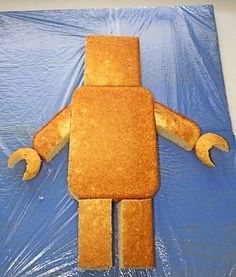 an image of a robot made out of bread