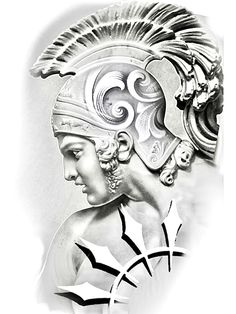 Greek Tattoo Design, Greece Tattoo, Animal Tattoos For Men, Gladiator Tattoo, Valkyrie Tattoo, Baby Tattoo Designs, Cherub Tattoo