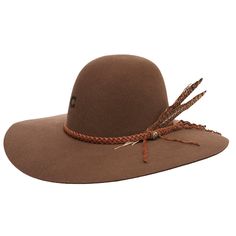 Charlie 1 Horse Hat Company makes western fashion hats that break the mold. It reaches a wide variety of people by offering felt and straw styles of funky fedoras, fun crushable hats, old west hats and unique western styles. 3 3/4” Brim Open Crown Braided Leather Hatband Monroe Hat, Types Of Hats For Women, Charlie 1 Horse Hat, Felt Cowboy Hats, Stetson Hat, Chapeau Cowboy, Women Hats Fashion, Cowgirl Hat, Animal Hats