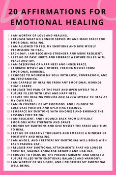 Health And Healing Affirmations, Self Awareness Affirmations, Tips For Healing, Healing Shame Affirmations, Healing Self Care, Affirmation For Emotional Healing, Mental Healing Affirmations, Anxiously Attached Healing Affirmations, Emotional Strength Affirmations