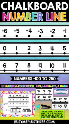 a poster with numbers and times to be used for the school's classroom calendar