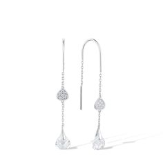 PRICES MAY VARY. ♥Gorgeous Style♥ Delicate threader earring is wonderful complements for you to attend party, wedding, dating and other occasions, will decorate you charming and gorgeous, stand out in the crowd and giving you a better wearing experience ♥Quality Material♥ Made of fine 925 Sterling Silver with high-quality metal plating added to enhance shine, durable and low irritation, safe and comfortable to wear for a long time, not easy to rust, simple and stylish, enhance your elegance ever Diamond White Sterling Silver Earrings For Party, Party Sterling Silver Diamond White Earrings, Party Sterling Silver Diamond Earrings, Dainty Silver Hoop Earrings For Party, Sterling Silver Drop Bridal Earrings For Party, Dainty Silver Teardrop Diamond Earrings, Sterling Silver Bridal Earrings For Party, Sterling Silver Bridal Earrings In Diamond White, Sterling Silver White Bridal Earrings For Party