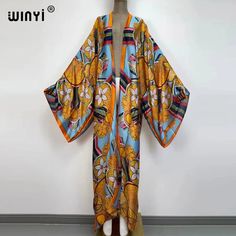 Kimono Kaftan Boho Soft Cardigan  Batwing Sleeve  Brand Name : winyi    Material : Rayon    Pattern Type : Print    Style : Young Style    Young Style : Bohemian    Age : 25-34    Fit : Fits larger than usual. Please check this store's sizing info One Size Patterned Long Sleeve Kimono, Multicolor Free Size Long Sleeve Kimono, Free Size Long Sleeve Spring Kimono, Stitch Cocktail, Plus Size White Outfit, White Outfits For Women, Kimono Kaftan, Lace Weave, Magic Dress