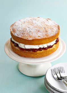 a cake sitting on top of a white plate