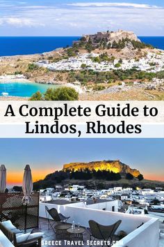 the acropolis of Lindos and Lindos town Things To Fo, Rhodes Lindos, Rhodes Town, Lindos Greece, Lindos Rhodes, Rhode Island Travel, Greek Islands To Visit, Greek Vacation, Rhodes Greece