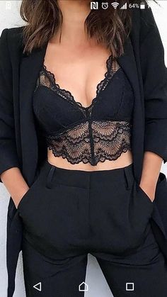 Mode Shoes, Hot Lingerie, Lace Crop Tops, Mode Inspiration, Outfits Casuales, Look Fashion, Classy Outfits, Hands On