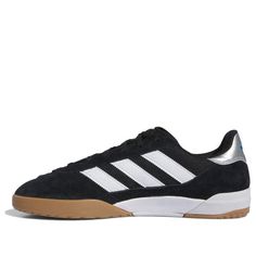 adidas Copa Premiere Shoes 'Black White Gum' IF7529 High-top Running Shoes With Gum Sole For Sports, Adidas Lace-up Skate Shoes With White Sole, Black Adidas Logo Lace-up Skate Shoes, Black Adidas Lace-up Skate Shoes, Sports Skate Shoes With Rubber Sole And Round Toe, Sports Running Shoes With Gum Sole Lace-up, Cushioned Skate Shoes With Round Toe For Sports, Adidas Low-top Leather Running Shoes, Adidas Sneakers With White Sole For Sports