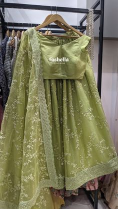 Green Lehenga Set made from Organza Fabric! The blouse can be customized to any pattern/style/design.    MEAUREMENTS & CUSTOMIZATIONS   This lehenga can be made in ANY to any light/pastel COLOR. If you need this in a different color please drop us a message before purchase.  For custom sizing please include the below measurements in the the notes.  * Shoulder: * Chest size: * Waist size: * Blouse Length: * Bicep: * Arm-hole: * Sleeve Length: * Front Neck Depth: * Back-Neck Depth: * Skirt Waist: Pista Color Lehenga Combination, Fitted Pista Green Organza Set, Green Lehenga For Wedding And Festivals, Pista Green Floor-length Wedding Sets, Light Green Lehenga Color Combos, Green Wedding Sets With Pallu, Green Wedding Sets For Festivals, Traditional Green Organza Lehenga, Fitted Green Lehenga For Wedding