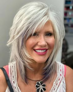 Medium Shaggy Hairstyles, Thick Coarse Hair, Shaggy Haircuts, Coarse Hair, Shag Haircut, Haircut For Older Women, Hairstyles Over 50, Haircut For Thick Hair