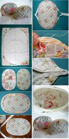 the instructions for making a flowered purse