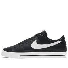 (WMNS) Nike Court Legacy Black/White CU4149-001 (SNKR/Skate/Casual/Low Top/Women's/Non-Slip) Nike Casual Skate Shoes, Black Outfit Women, Nike Court Legacy Lift, Court Legacy Lift, Nike Court Legacy, Black Outfit, Black Nikes, Low Top, Black White