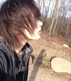 Emo Boy Haircut, Man With Long Hair, Scene Guys, Emo Scene Hair, Scene Boys, Boy Hair, Emo Hair