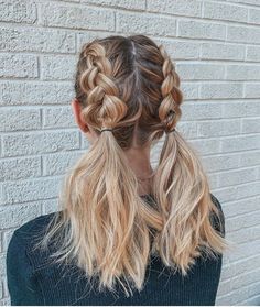 Pin on Hair Disney Hairstyles, Dutch Pigtail Braids, Disney Hair, Pigtail Braids, Pigtail Hairstyles, Hair Stylies, Work Hairstyles, Hot Hair Styles, Penteado Cabelo Curto