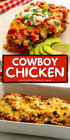 This Cowboy Chicken is the perfect main course idea! A chicken dish made with chicken breasts, Mexican, fire roasted tomatoes, green chilies, and black beans. It's gluten free, a quick and easy casserole, and a family favorite. Try it tonight and enjoy! Chicken Tex Mex Casserole, Cowboy Chicken, Family Favorite Casseroles, Tex Mex Casserole, Baked Chicken Casserole, Tomatoes And Cheese, Tex Mex Chicken, Seasoned Corn