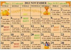 a calendar with the words happy thanksgiving written on it and an image of a pumpkin