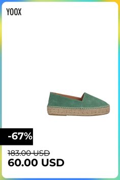 Contains non-textile parts of animal origin, Solid color, Leather, No appliqués, Rope sole, Round toeline, Flat , Color: Green , Size: 5 Suede Slip-on Espadrilles With Stitched Sole, Slip-on Suede Espadrilles With Stitched Sole, Summer Suede Slip-ons With Round Toe, Summer Suede Slip-on Espadrilles, Suede Espadrilles With Textured Sole, Summer Slip-ons With Contrast Sole And Round Toe, Summer Slip-on Sneakers With Stitched Sole, Suede Slip-on Espadrilles With Textured Sole, Slip-on Flat Espadrilles With Rubber Sole