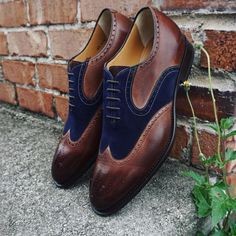 Oxford Wingtips Italian Shoes Blue Suede Brown Dress Shoes
Oxford wingtips italian shoes are crafted with premium quality genuine leather. We use high-quality materials, including premium full-grain genuine leather, which ensures durability, comfort, and an elegant appearance. We are specialized in highly customized handmade leather shoes for men. Our shoes are crafted by skilled artisans who meticulously create each pair by hand, paying attention to detail and using traditional craftsmanship techniques.
These shoes are often considered a mark of quality and luxury, as the process involves a higher level of skill and care compared to mass-produced shoes. Handmade leather shoes offer unparalleled craftsmanship, ensuring exceptional quality and durability. Ultimately, choosing handmade leath Styling Chelsea Boots, Jodhpur Boots, Brown Dress Shoes, Suede Oxfords, Best Shoes For Men, Handmade Leather Shoes, Oxford Shoes Men, Italian Shoes, Shoes Blue