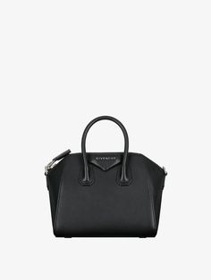 Mini Antigona bag in grained leather - black | Givenchy US Antigona Mini, Givenchy Mini Antigona, Mini Antigona, Latest Handbags, Givenchy Bag, Givenchy Paris, Mini Handbags, Givency Antigona Bag, Black Gift