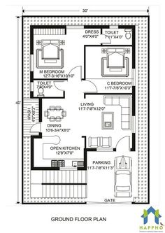 the ground plan for a small house