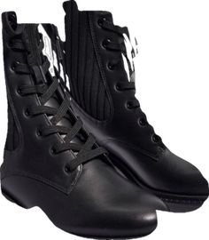 Fitted Black Boots With Vibram Sole, Black Lace-up Boots With Rubber Sole For Work, Fitted Black Lace-up Boots With Leather Sole, Black Lace-up Closed Toe Work Boots, Black Closed Toe Lace-up Boots For Work, Black Combat Boots, Moto Boots, Sam Edelman Shoes, Knitting Materials