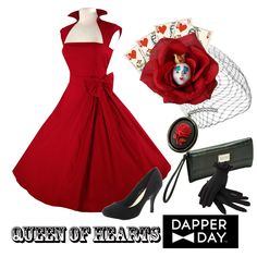 Dapper Day Outfits For Women, Queen Of Hearts Inspired Dress, Queen Of Hearts Dress, Queen Of Hearts Inspired Outfits