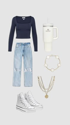 Explore trendy outfit ideas and get inspired for your next look. From casual to chic, we've got you covered. School Outfits When You Have Nothing To Wear, Different Astethics Outfits, Outfit Astethics, Basic Outfits For School, Outfit Ideas Layout, Skincare Preppy, Thatgirl Aesthetic, Church Fits